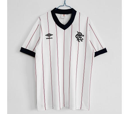 Rangers 82/83 Away White Soccer Jersey